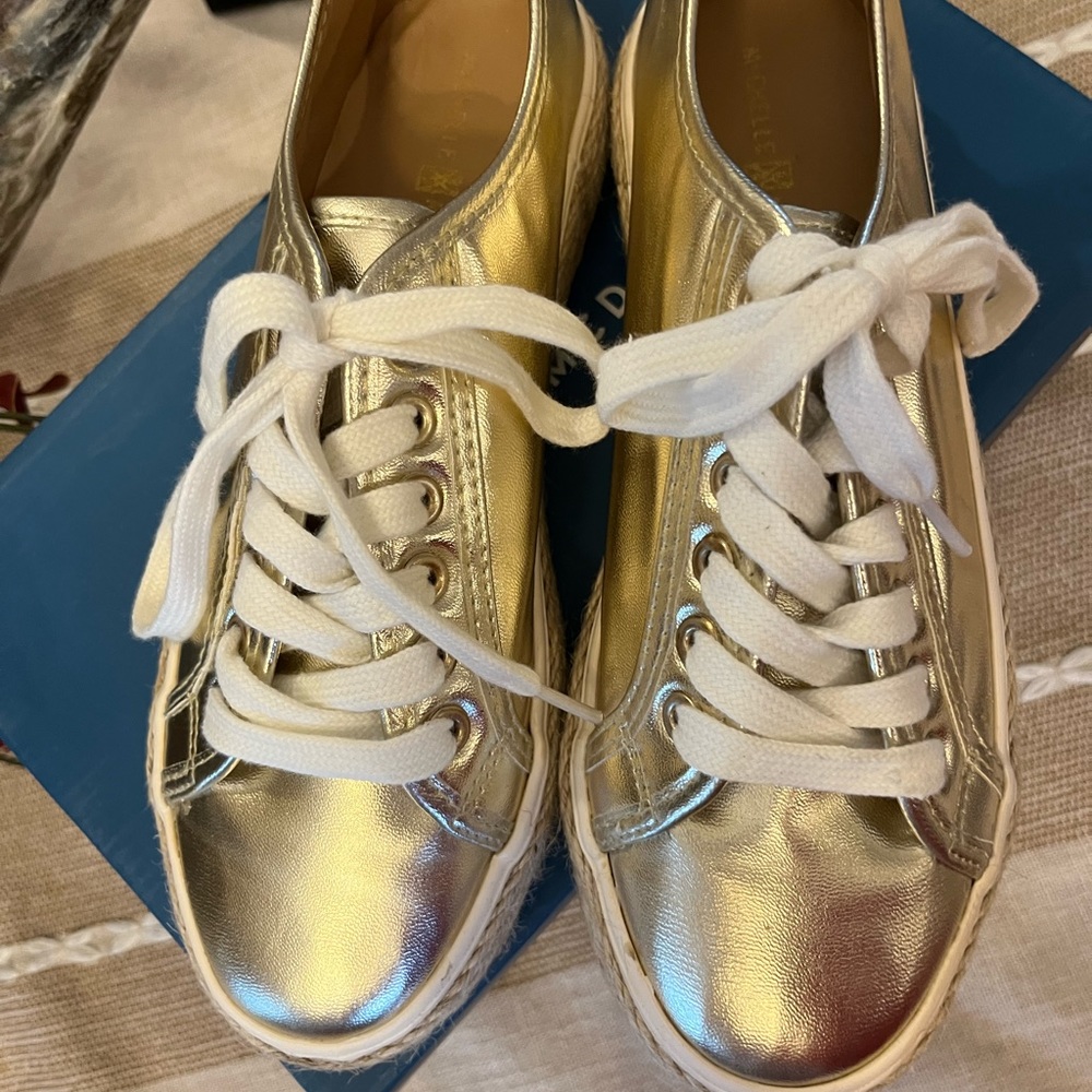 Cute Gold Sneakers